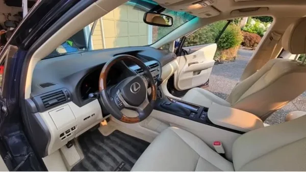 Clean Lexus interior after an interior detailing appointment in Oakland