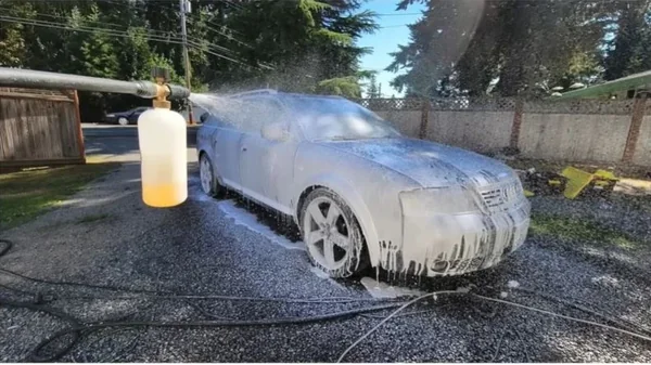 Audi finished after professional auto detailing and paint correction in Oakland